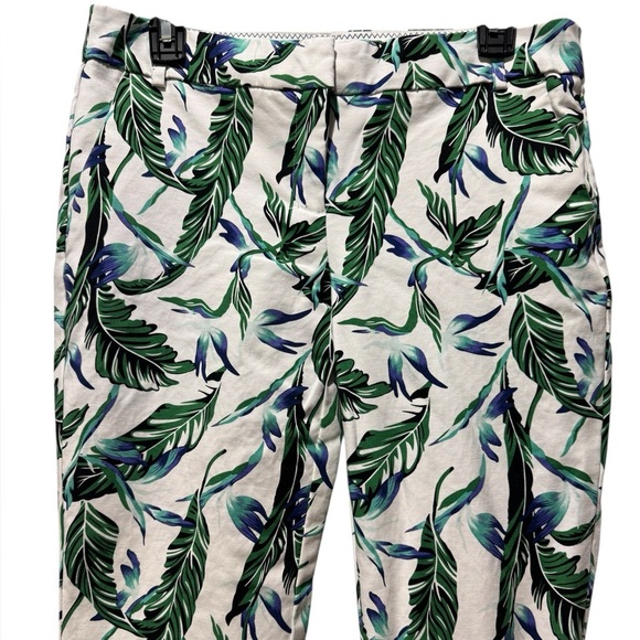 Kenar Tropical Leaf Print Women’s Pants Size 6 Tropical Resortwear Beach Vacay - Picture 3 of 15